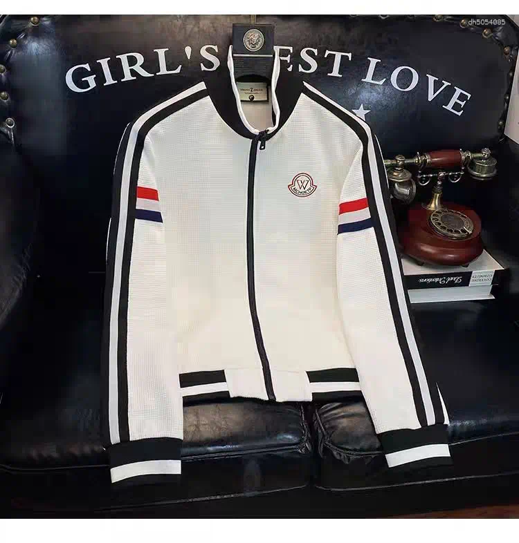 Mens Tracksuit Jacket Splicing Cardigan Sweater Warm Casual Sportswear for Spring and Autumn 5481