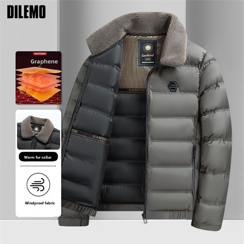 Top Grade Graphene Warmth Technology Mens Winter Parka Jacket Windbreaker Diamond Quilted Bubble Puffer Coats 251028CJ