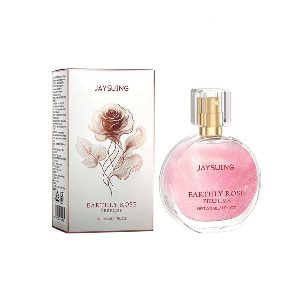 Jaysuing Earth Rose Perfume - Natural Fresh Oriental Fragrance, Long-lasting Scent with 1-2% Essential Oil, Luxurious Spray, Light Beige