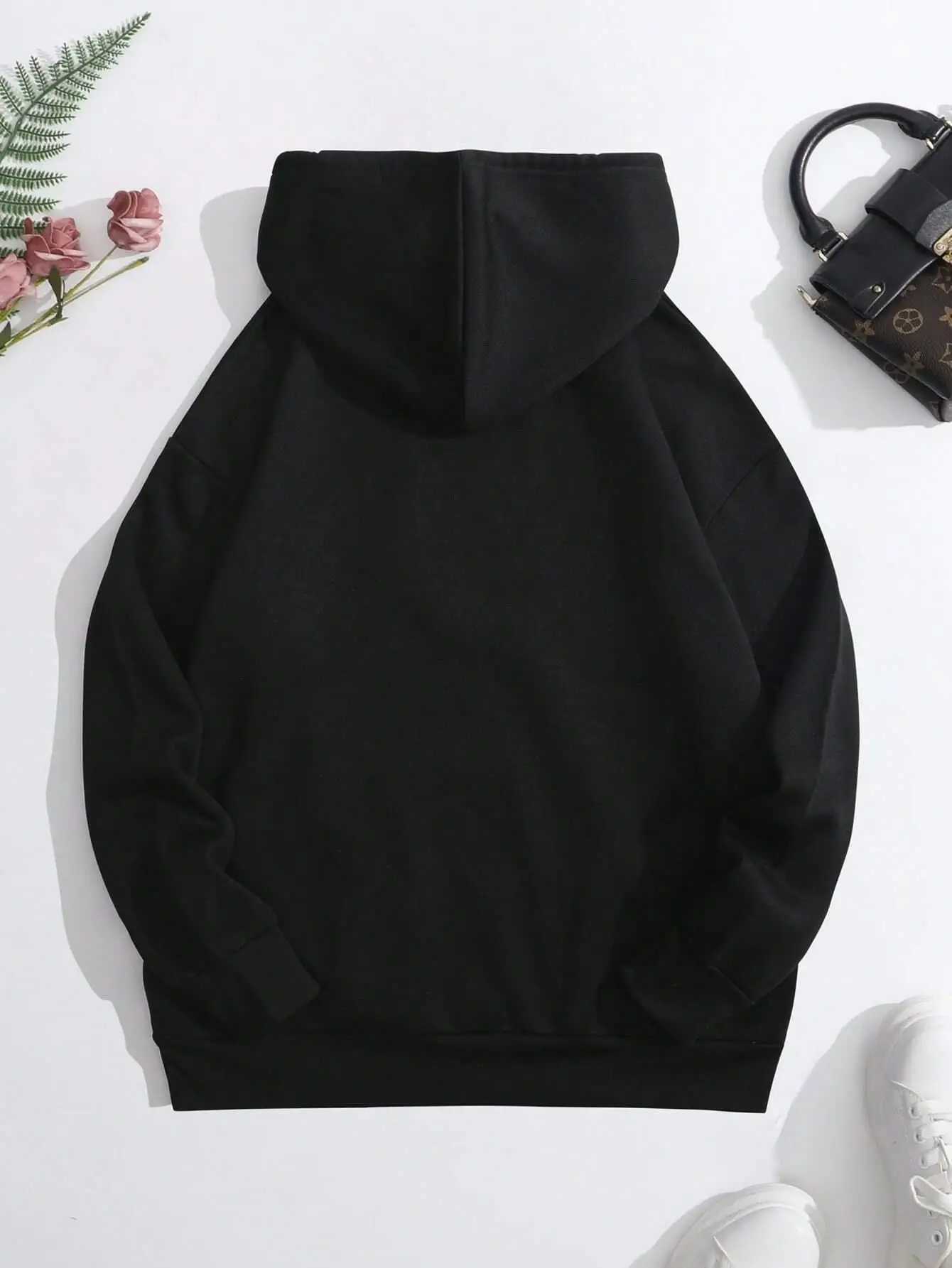 Free Hugs Just Kidding dont Touch Me Printing Woman Sweatshirts Autumn Fleece Hoodies Soft Oversized Hoodie Street StreetwearT251105