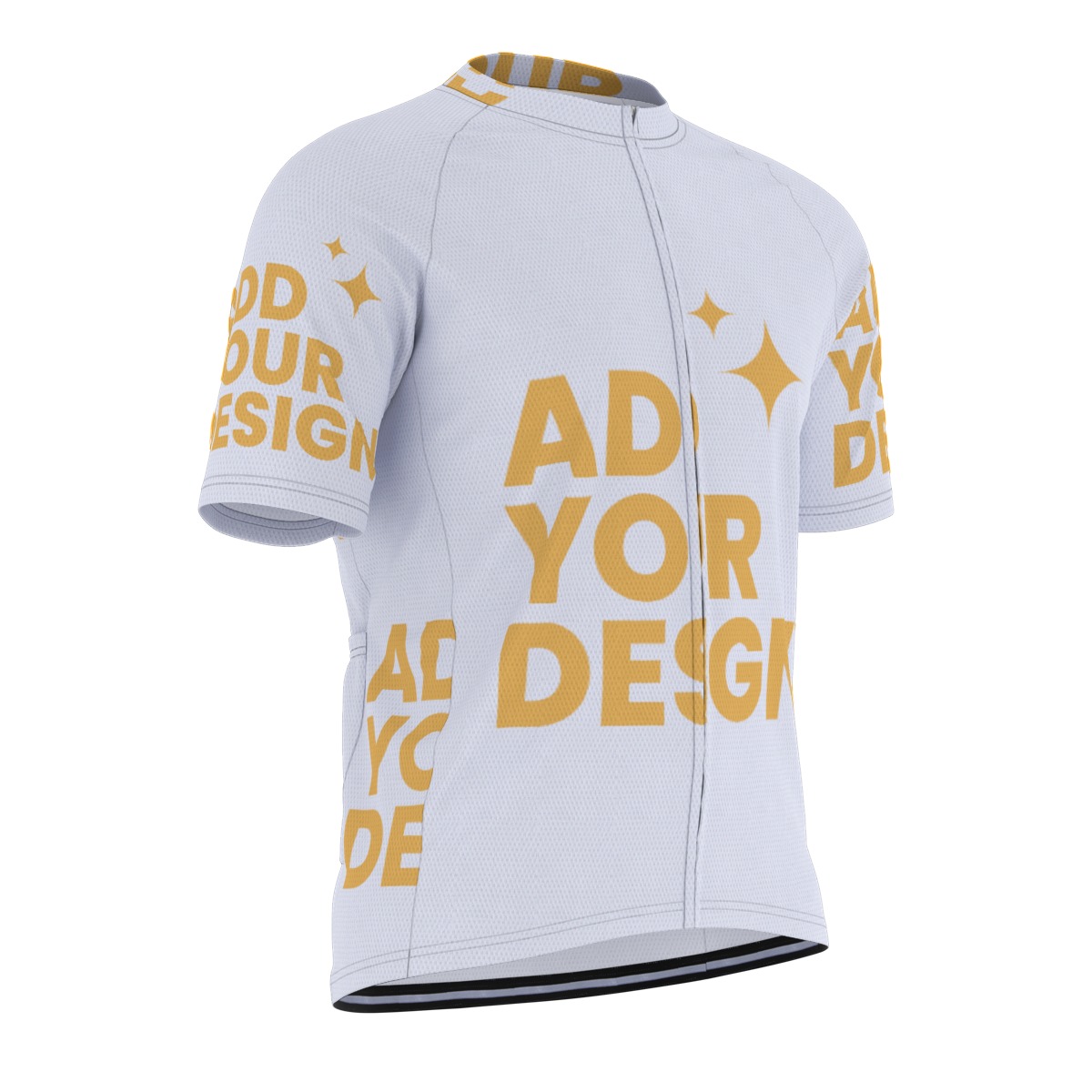 Men's Cycling Jersey All-Over Print Raglan Sleeve, 3 Back Pockets Breathable Bike Shirt, 100% Polyester Athletic Performance Top