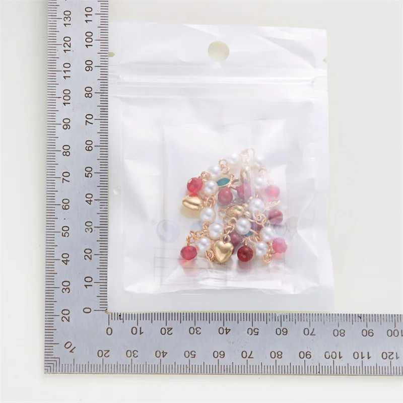Sweet Cute Red Strawberry Cherry Heart Pearl Charm New Fashion Y2K Fruit Gold Color Chain Jewelry Party Gifts 2025 C251105