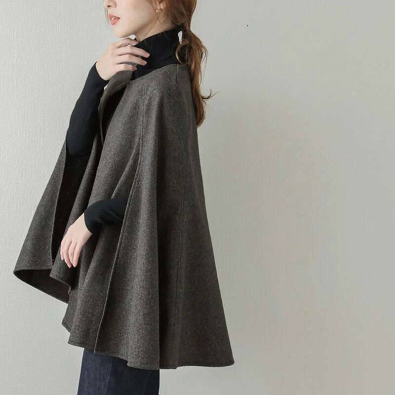 New Coat Autumn Versatile Outerwear, Wool Shawl For Women, Cross-Border Amazon Bestseller B5