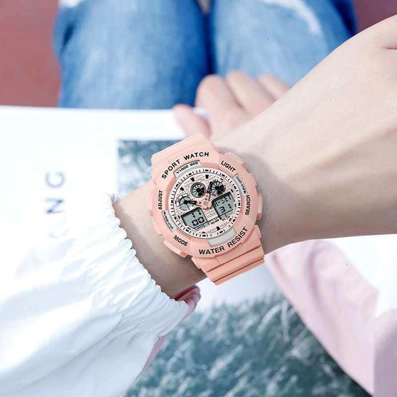 DHwatches Sanda Multifunctional Sports Electronic Watch Outdoor Waterproof Men and Women Students Watches Luminous LED Wristwatches