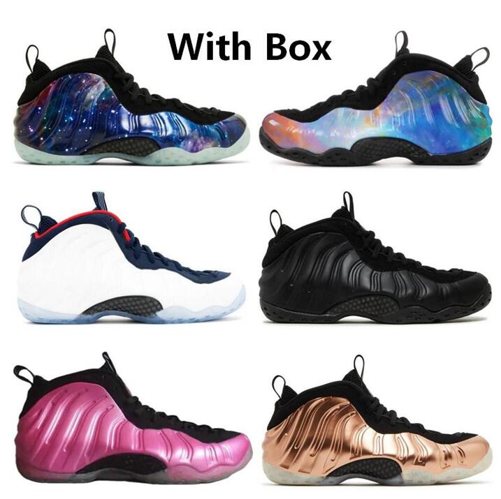 Foam Basketball Shoes Anthracite Black Triple White Blue Pink Eggplant Purple Shoes Men Casual Shoes Sports Sneakers