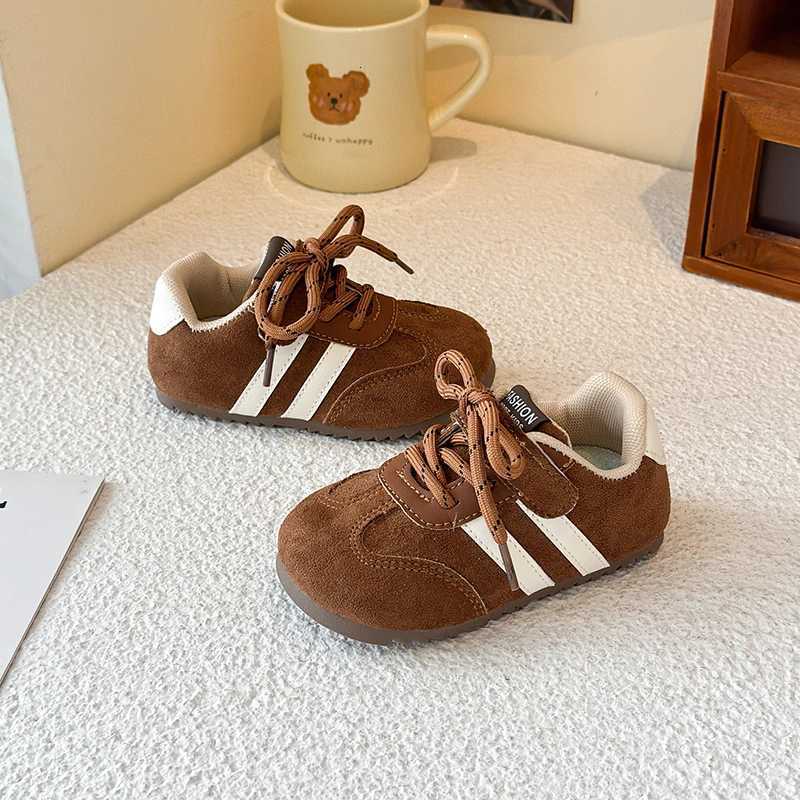 Childrens Sneakers Four Seasons Models 2-16 Years Old Red Boys Girls De Training Shoes Brown Soft Non-slip Kids Single ShoesT251105