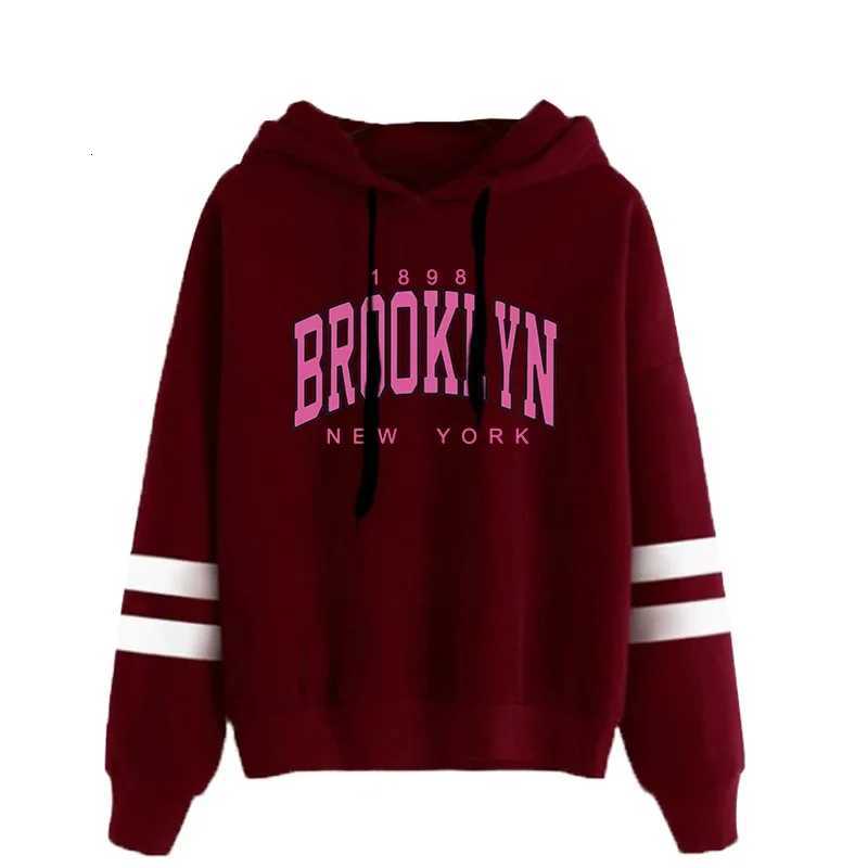 Hot Sales Womens Sweatshirts Unique Letters Printing Pullovers Stripe Jogging Sports Clothing Casual Versatile Woman Hoodies TopT251105