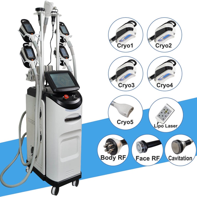 360 Cryotherapy Cold Free 40k Vacuum Rf Slimming Lipolaser Reduce Weight Loss Cellulite Body Slimming Machine Cryolipolyse Slimming 40K Cavitation RF 
