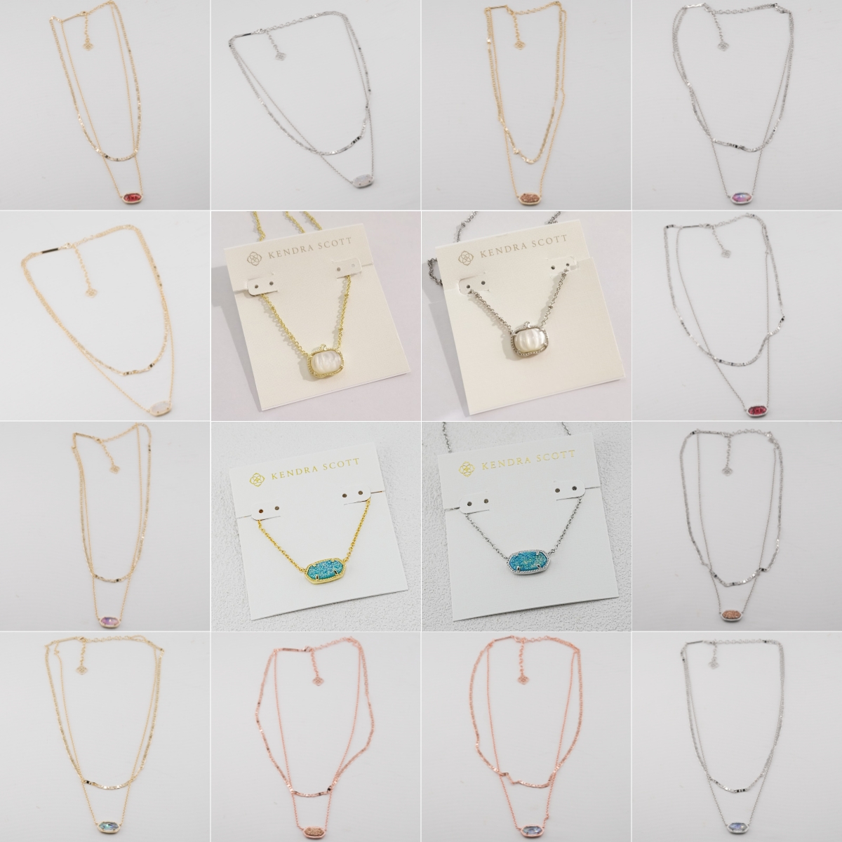 KS Fashion Jewelry Gold Plated Pendant Necklaces Kendraly Necklace Jewelry Scotts Chain Elegance Oval Female Collar As Christmas Gift