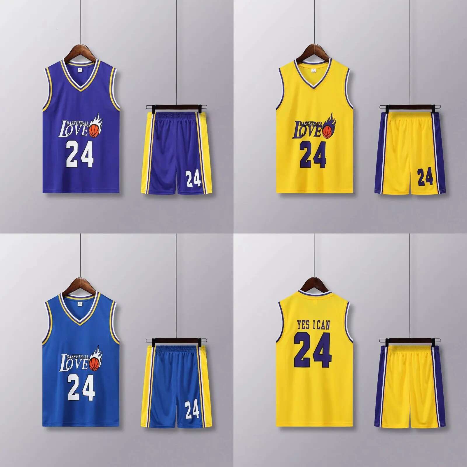 NEW 24/25 Children's clothing suit boy girl Fans Basketball Jerseys 24 game team uniform training Vest and shorts