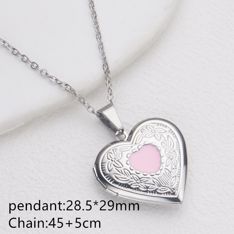 Y2K Retro fashion versatile Box pendant necklace luxury designer mens jewelry necklaces woman designer necklace for woman mens chain heart-shaped 1a