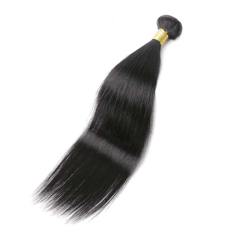 Straight 10A Grade Unprocessed Brazilian Human Hair Bundles 10-22 Inch 1 And 3 Bundle Natural Black