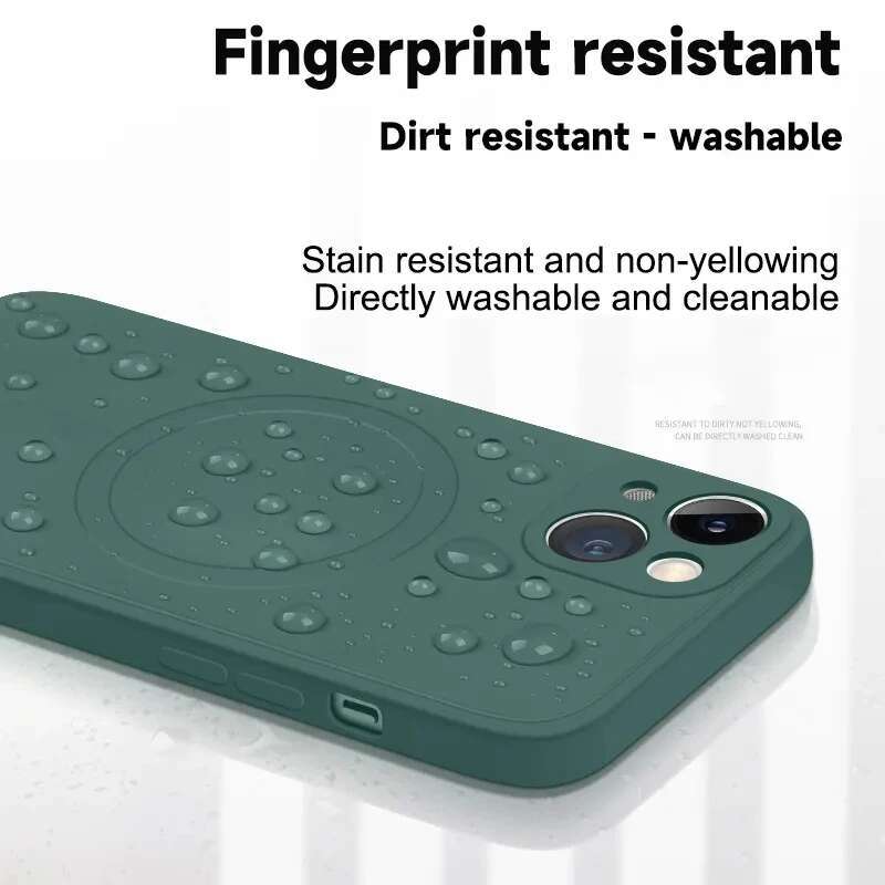 Pro Max Magsafe Magnetic Liquid Silicone Phone Case For iPhone 11 12 13 14 15 16 plus X Xr Protective Cover