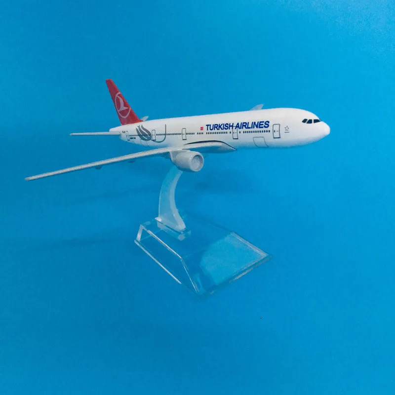 JASON TUTU 16cm Turkish Airlines Boeing 777 Aircraft Model Planel Airplane Diecast Metal 1/400 Scale Planes 251104
