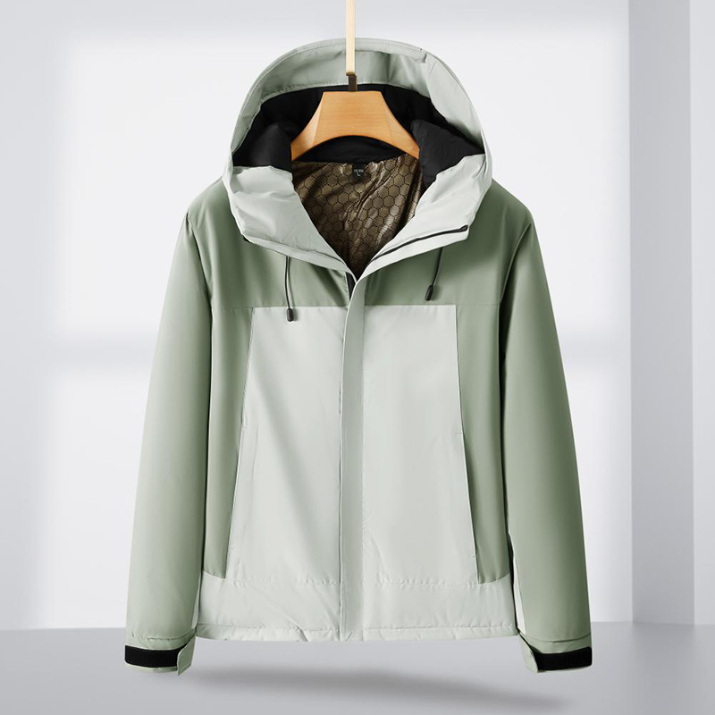 Manufacturer direct sales of graphene thickened integrated assault suit with cap, non removable outdoor sports jacket