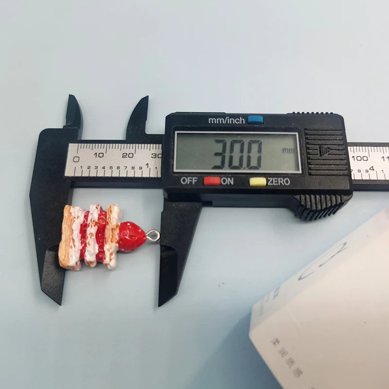 10 pieces of Korean red strawberry cake resin charm used for jewelry making hanging craft DIY earrings keychain P144 250325