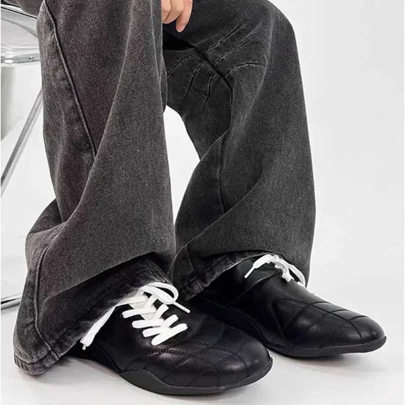2025 Wens Black Casual football Style Sneakers Flats Chic Shoelaces Cfy Walking Shoes Wan Trainers High Quality Y251105