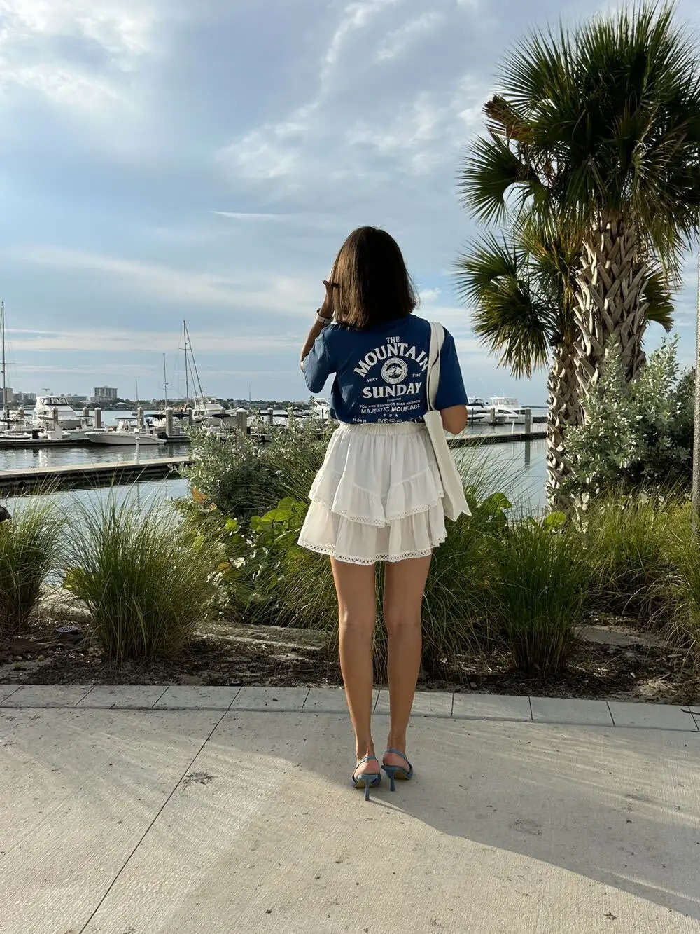 Womens casual Bohemian ruffled tight Skorts high waisted mini skiing golf tennis crochet shorts 250401