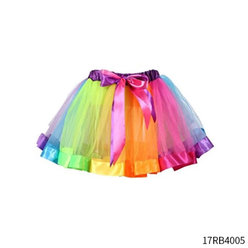 6 sets of women's clown party costumes, including wigs, chiffon skirts, bow ties, straps and other accessories for Halloween Cosplay costumes and