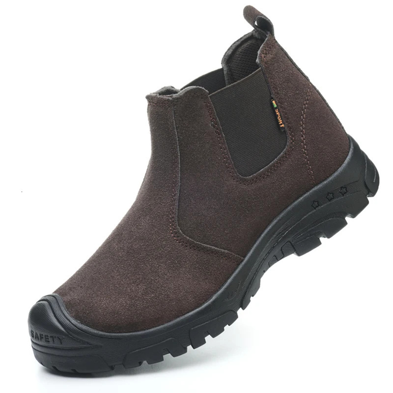 Mens Safety Boots Work Shoes Anti-Smash Indestructible Steel Toe Security Footwear Durable Protection for Heavy Duty Use 251104