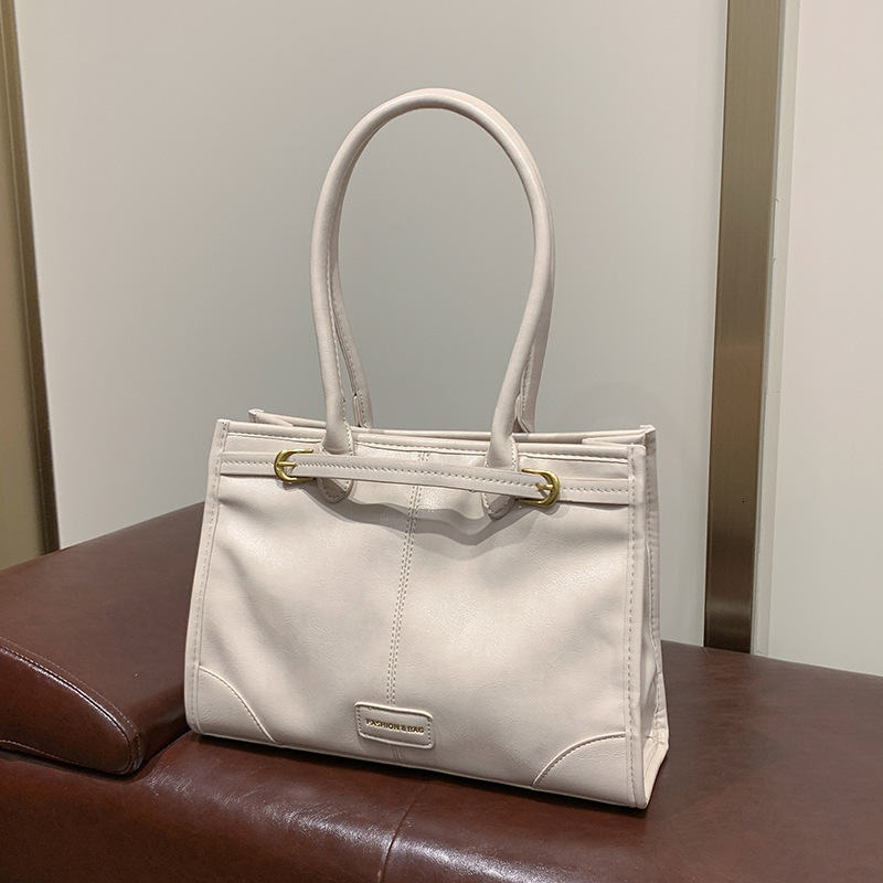 2025S new model designer Large capacity tote for women autumn winter new soft leather armpit bag textured and stylish shoulder bag totebag