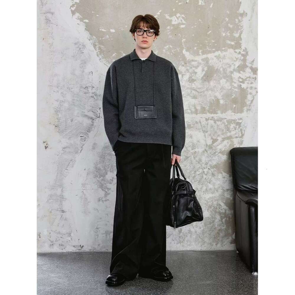 Cross-Border Versatile Heavyweight Sweater Spring And Autumn Fashion Simple Lazy Harajuku New Ins Style Artistic Temperament Trendy B5