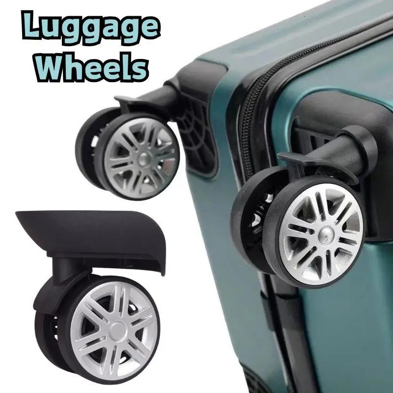 2Pcs Silent Luggage Wheels Replacement Wheels Suitcase Wheels Luggage Spinner Caster Box Trolley Accessories For Suitcases 251031