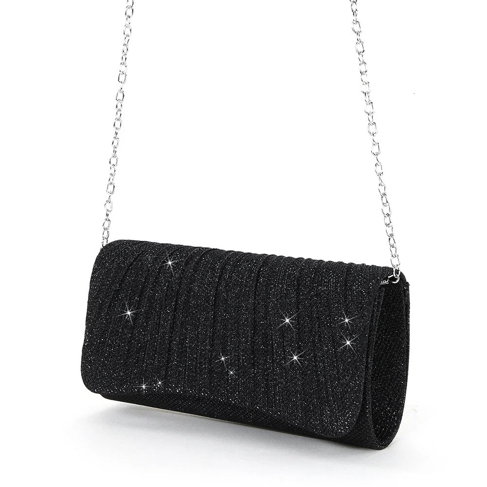Sparkling wedding clutch handbag sparkling shoulder bag wedding bag pendant date bag womens fully matched night bag 250402