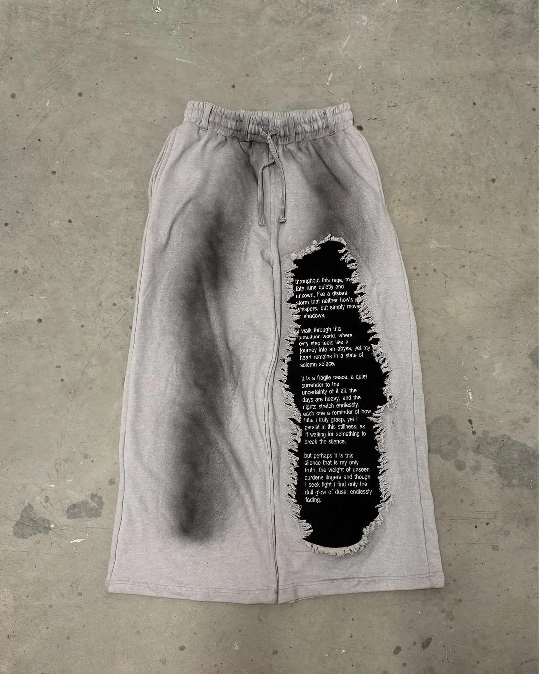 Y2k Retro Pants Dilapidated Trend Hip Hop Mens Fashion Jogger Dragging Sports Pants Oversized Cargo Trouser Street Clothing 250402