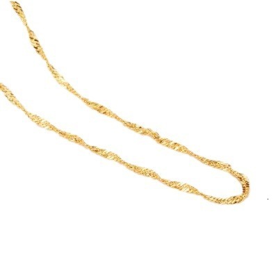 Nude Necklace 925 Sterling Silver Thin 18K Color Gold Plated Female Clavicle Chain Matching Non-Fading