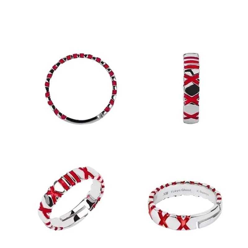 Anime Cos Tokyo Ghoul JUZO SUZUYA REI Boy Adjustable Finger Ring For Women Men Cosplay Jewelry Accessory Gifts Z250407
