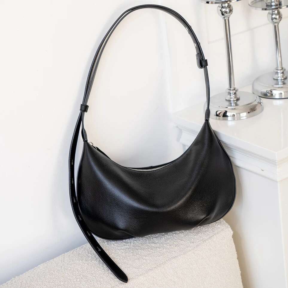 Top Layer Cowhide Underarm Dumpg 2025 New Genuine Leather Soft Large Capacity Crossbody Fashion Ladies Shoulder Bag