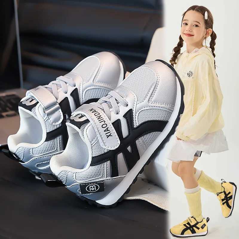 Children Spring Autumn Fashion Shoes Girls Soft Sole Casual Shoes Boy Breathable Mesh Stripes Versatile Comfortable Kid SneakersT251105