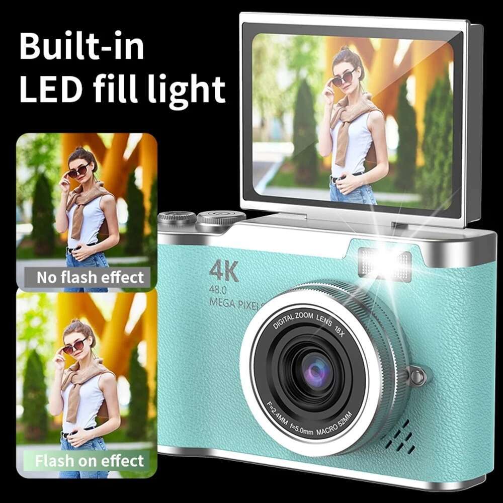 4K Digital 48MP Autofocus Vlogging 2.4inches Flip the screen 180 ° for Kid Travel Selfie Camera
