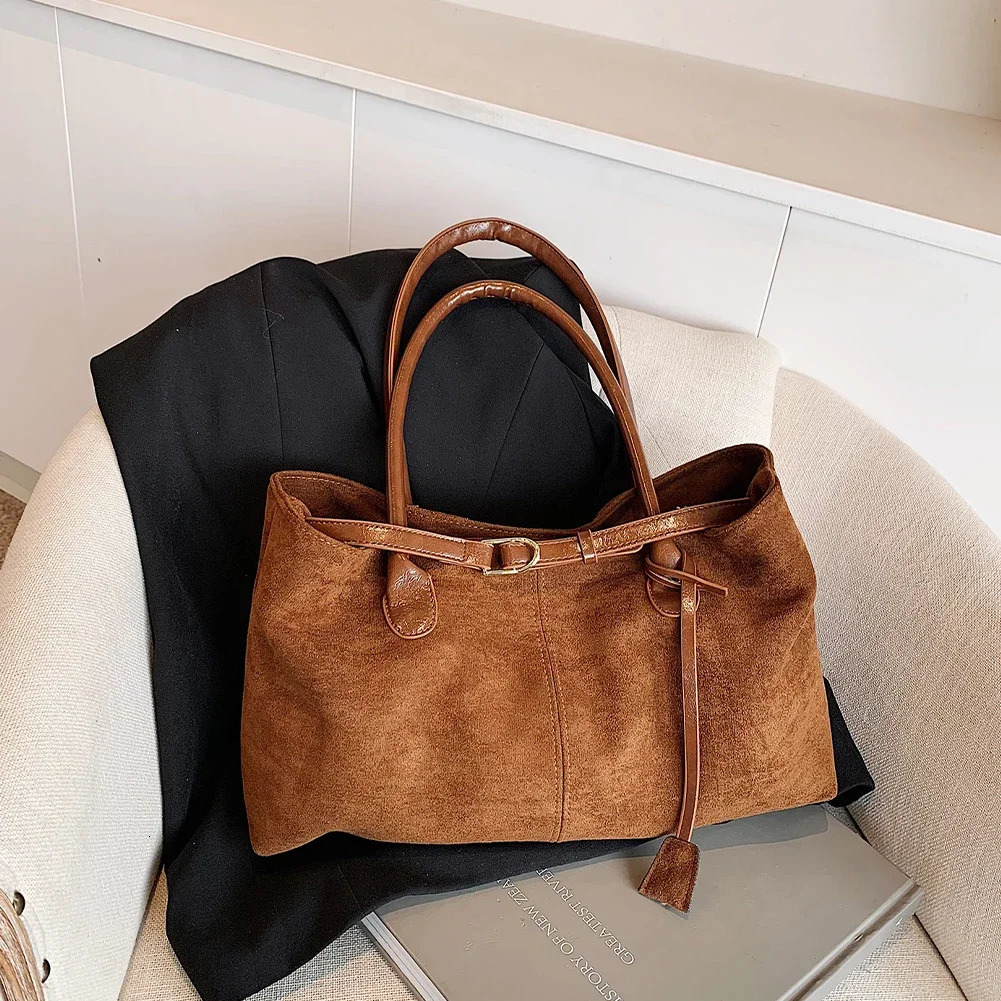 Women PU Fashion Shoulder Bag Large Capacity Casual Tote Handbag Solid Color Simple Commuting Travel Hobo 251105