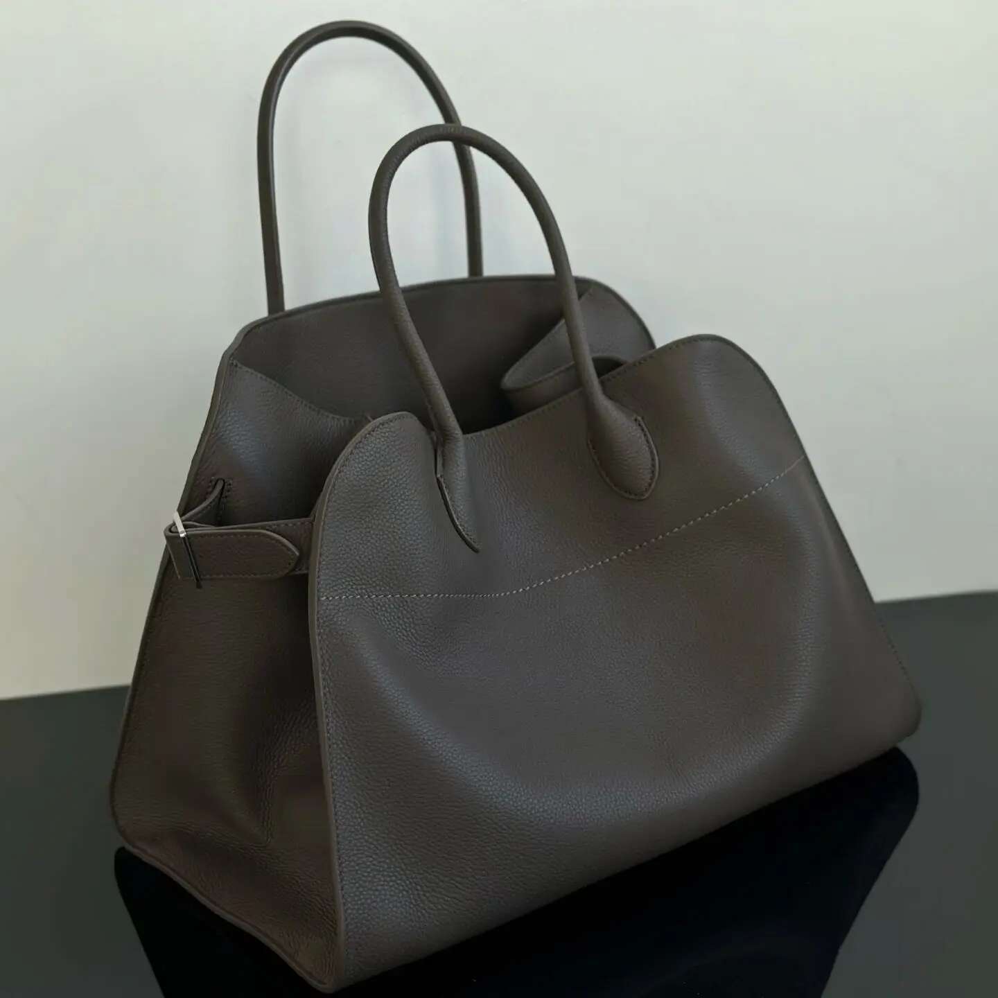 SSS Factory Direct Sale Natural Leather Purely Handmade Soft And Odorless Large Capacity Handbag Shoulder Bag