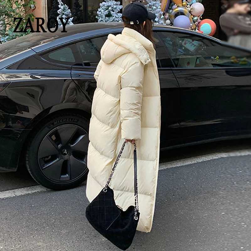 ZAROY Padded Women Jacket Windproof Warm Winter Long Parkas Overcoat Loose Casual Hoodie Coat Skiing Outerwear T251105