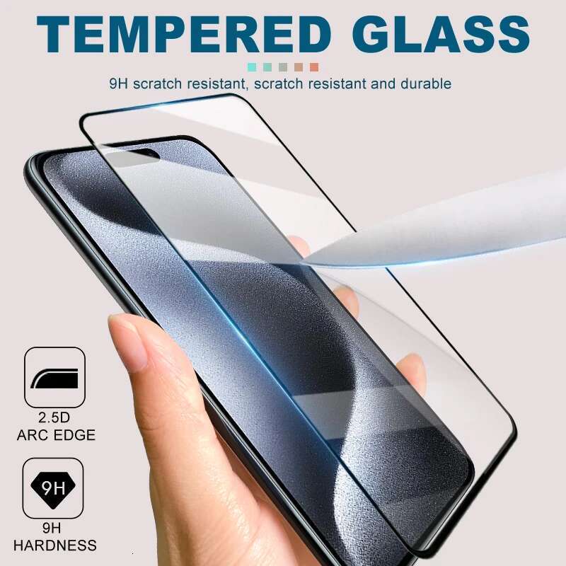 3Pcs HD 9H High Screen Protective Apple 14 15 16 Pro Max Protector For iPhone 13 mini Tempered Glass Film