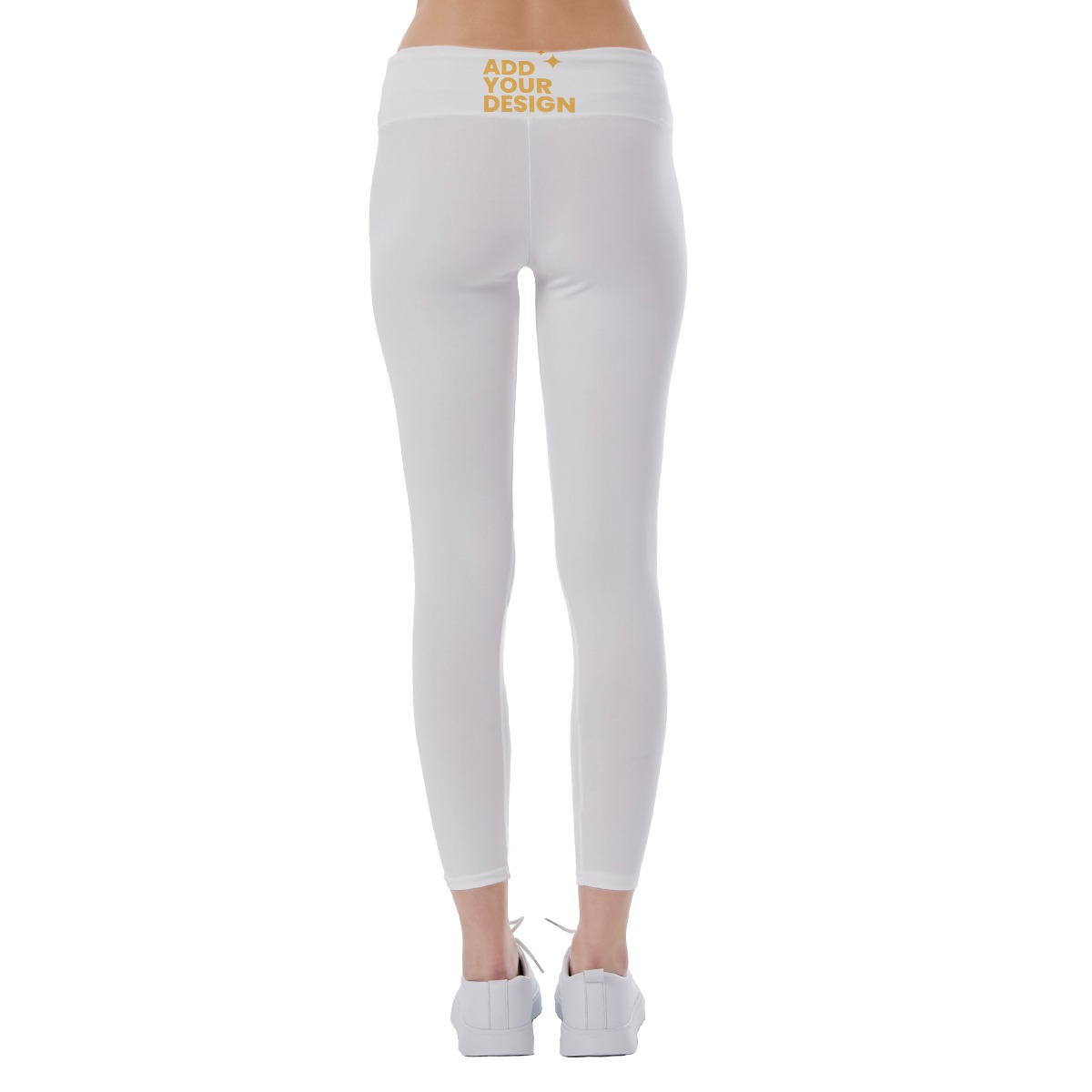 All-Over Print Women's Yoga Leggings, Loose Fit Workout Pants with Banded Waist, Soft Stretch Athletic Pants for Sports & Casual