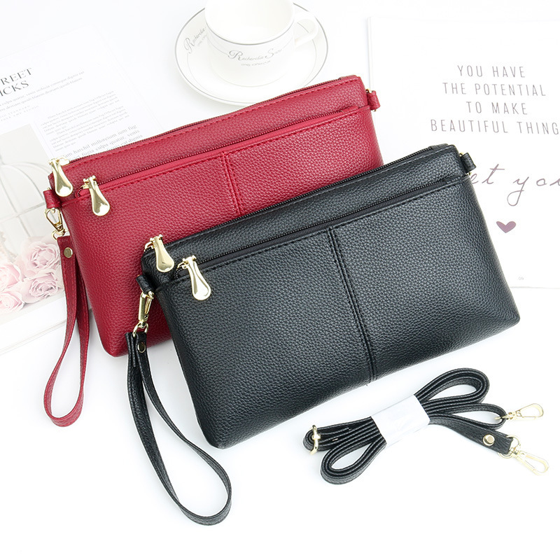 Elegant Crossbody Women, Simple Zipper Square Fashionable Clutch Bag, Dual-use Small for Middle-aged and Elderly, Shoulder Bag
