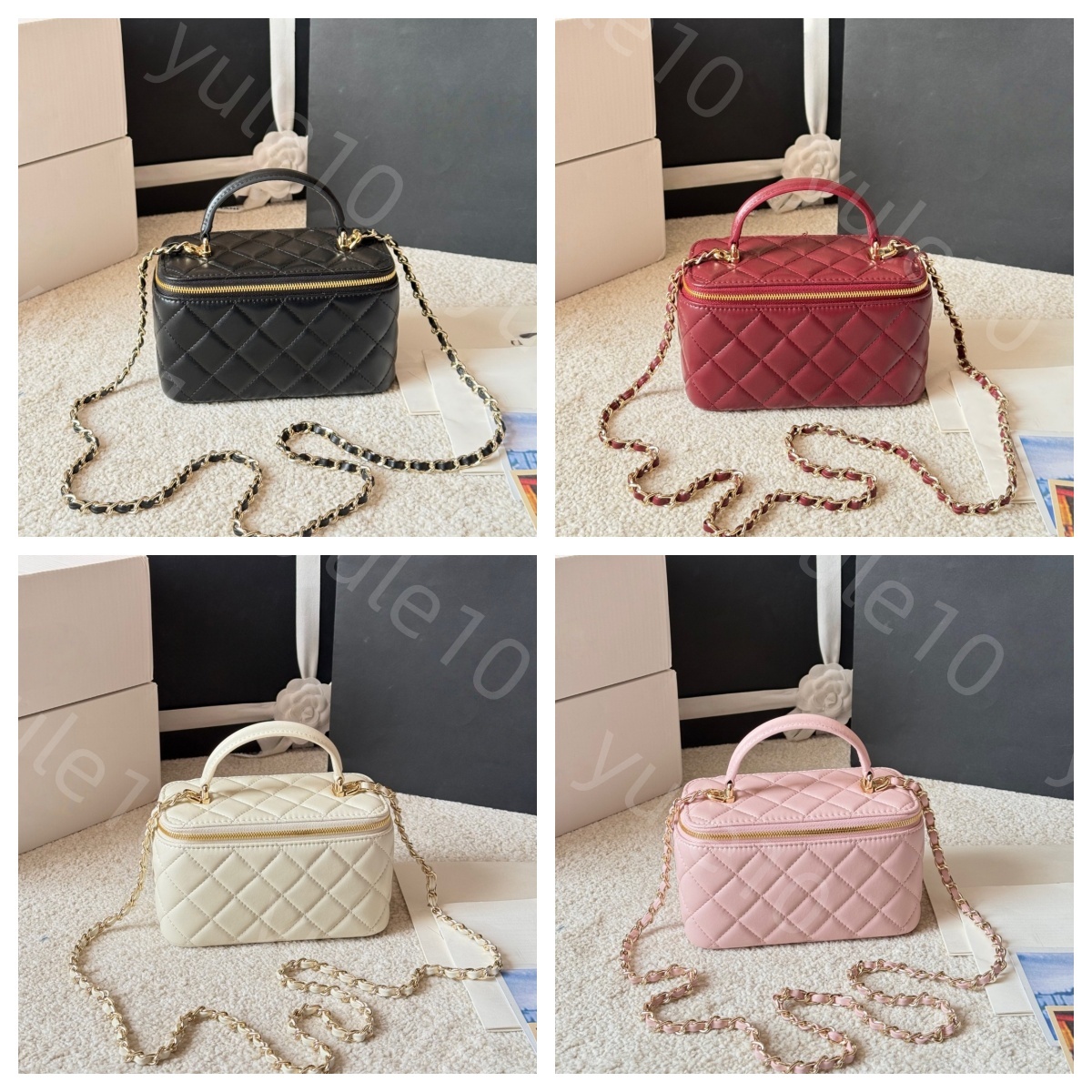 Luxury Designer-Inspired Travel Beauty Organizer Long Box Shape Premium Material Multiple Carrying Options Makeup bag