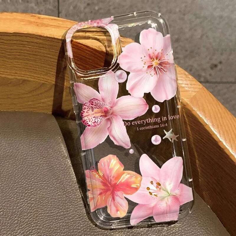 Lily wer Print Clear Soft Phone Case For iPhone 14 13 12 11 Pro Max XS XR X 7 8 15 16 Plus SE Shockproof Silicone Cover