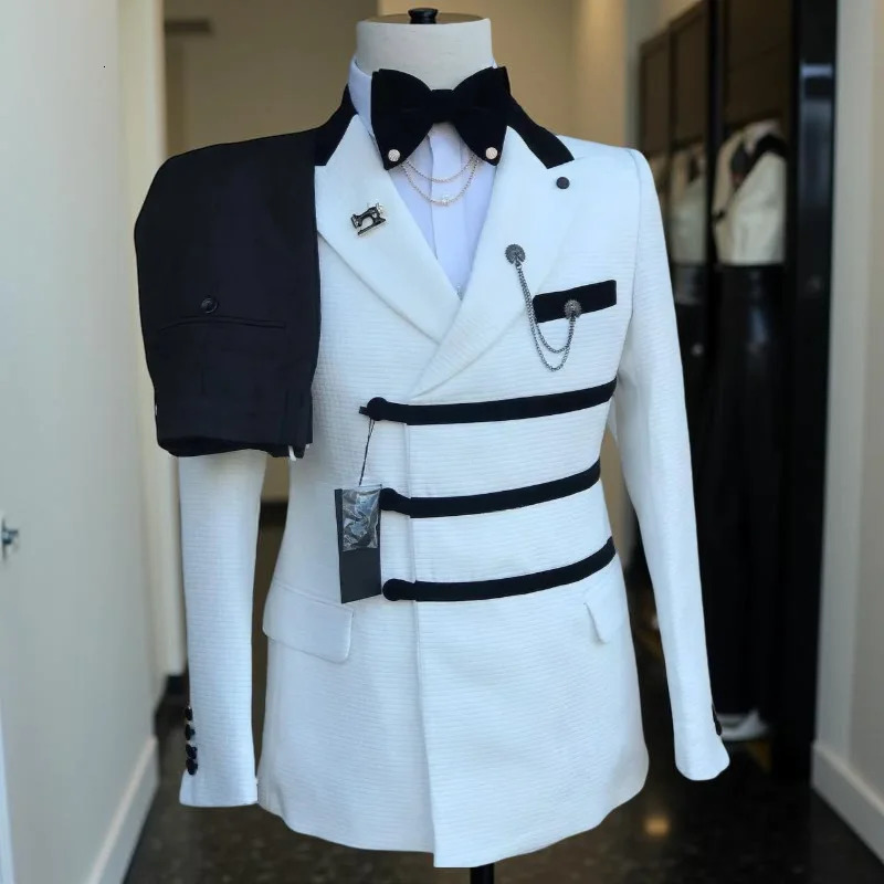 Single Breasted Wedding Men Suits Slim Fit Lapel Blazer with Pants 2 Pieces Formal Business Groom Tuxedos Fashion Style 251023