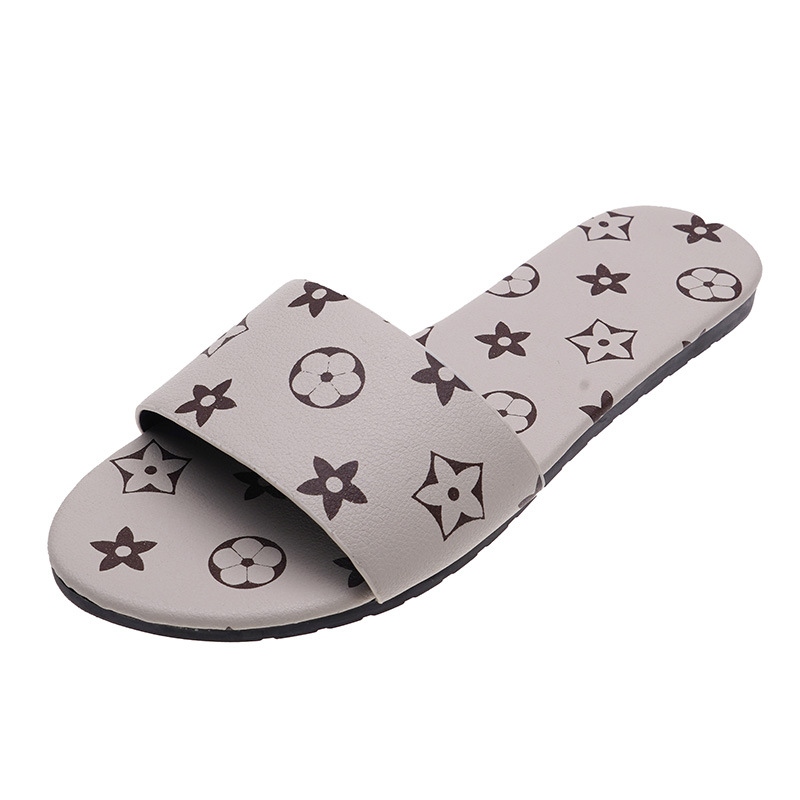 2025 Spring and Summer Star Toe-Loop Flat Popular Slippers Round Toe Non-Slip Sandals for Women