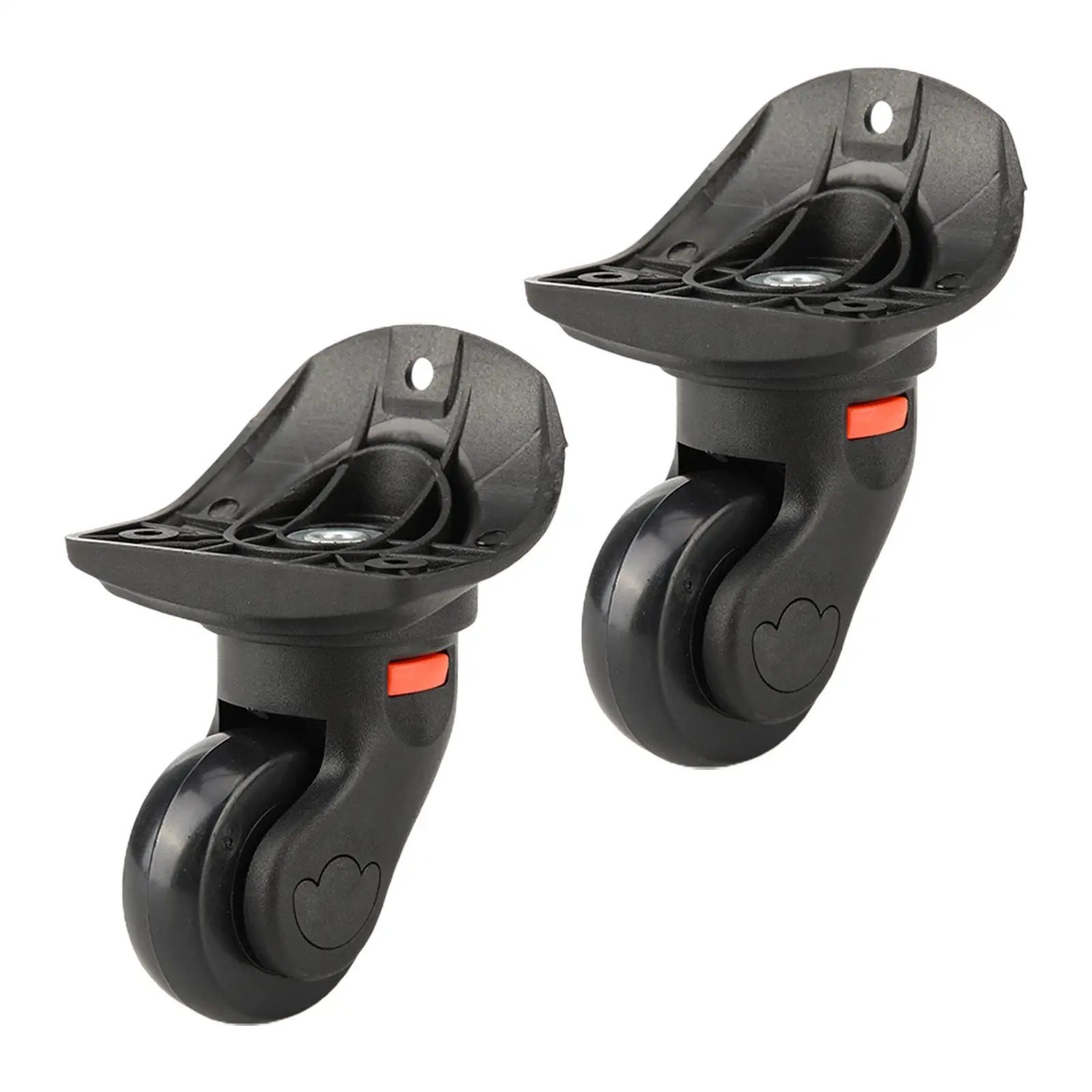 2x Luggage Wheels Load Bearing Wear Resistant Dual Roller Heavy Duty Universal Luggage Mute Wheel Suitcase Wheels Swivel Casters 251031