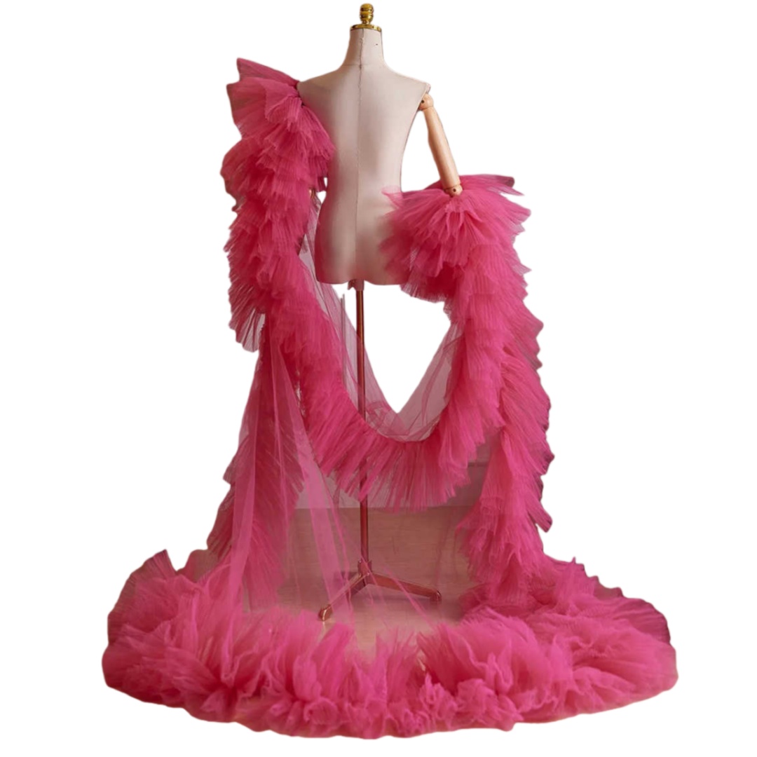 Elegant Wedding Veils Lace Tulle Shawl Long Cathedral Headdress Flowers Bridal Veil Exquisite Pleating Edge Sparkly Custom Made R25303