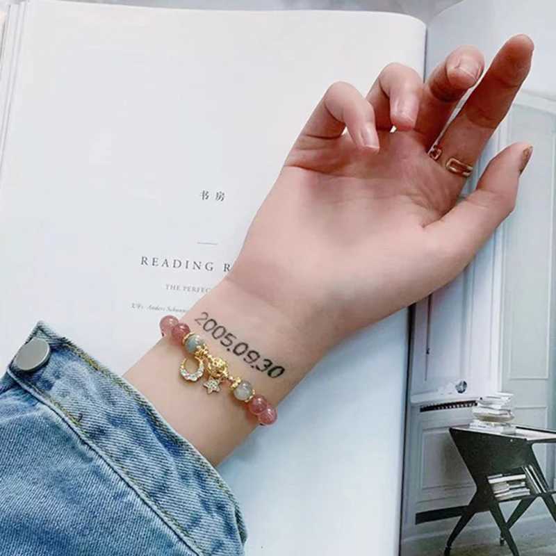 Unique Fashion Firecracker Crystal Beaded Bracelet Friendship Glass Bracelets For Girls Star Moon Cloud Flower JewelryXJ251105