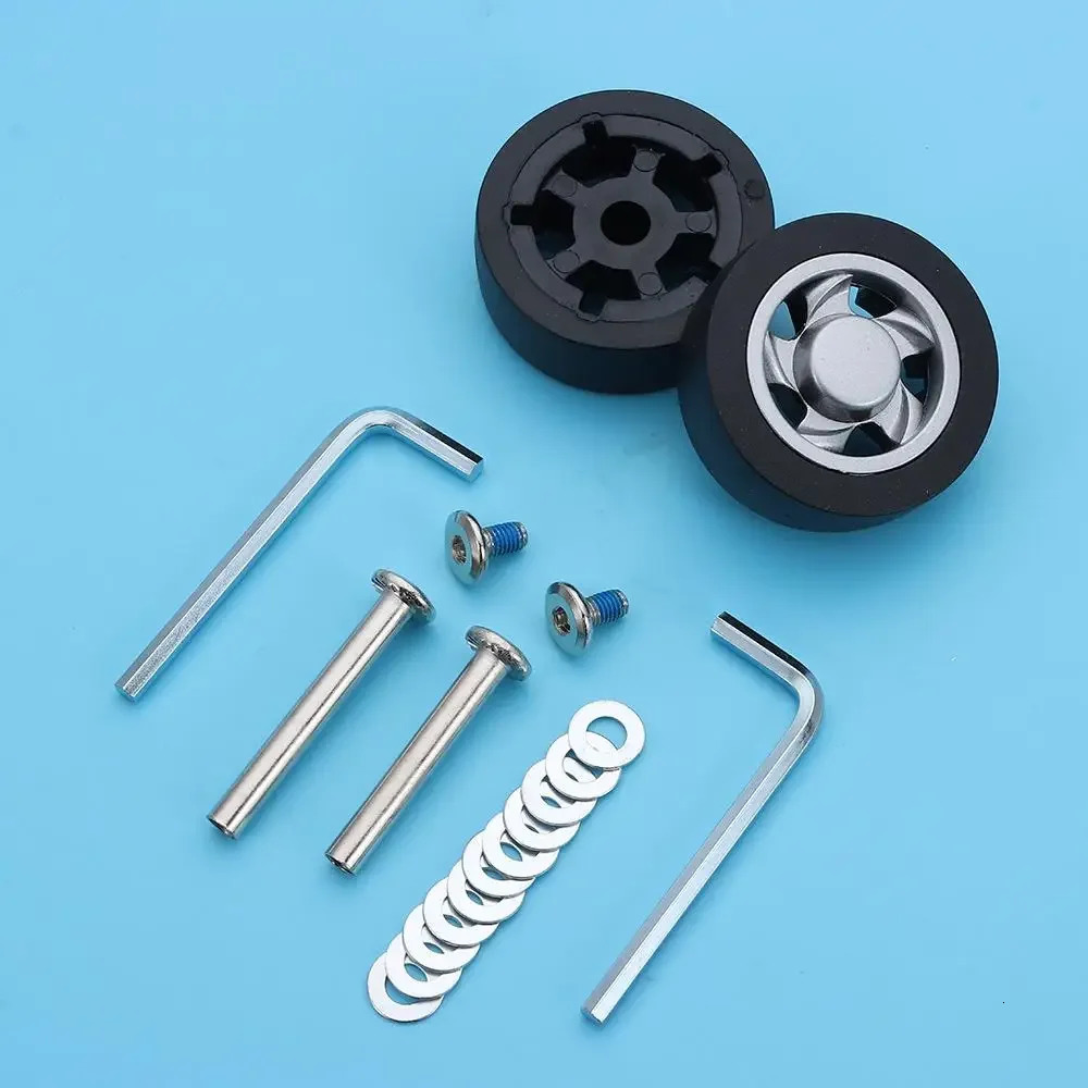 2Pcs Replacement Suitcase Wheels Wearresistant with Screw Travel Luggage Wheels Silent Caster Wheels Axles Repair Kit 251031