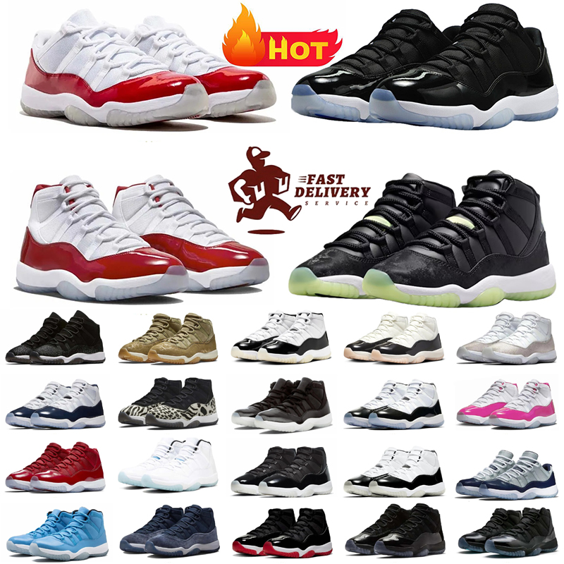 high low 11s basketball shoes Bred Velvet Cherry Cool Grey cap and gown cool grey men women trainers sports sneakers schoenen 36-47