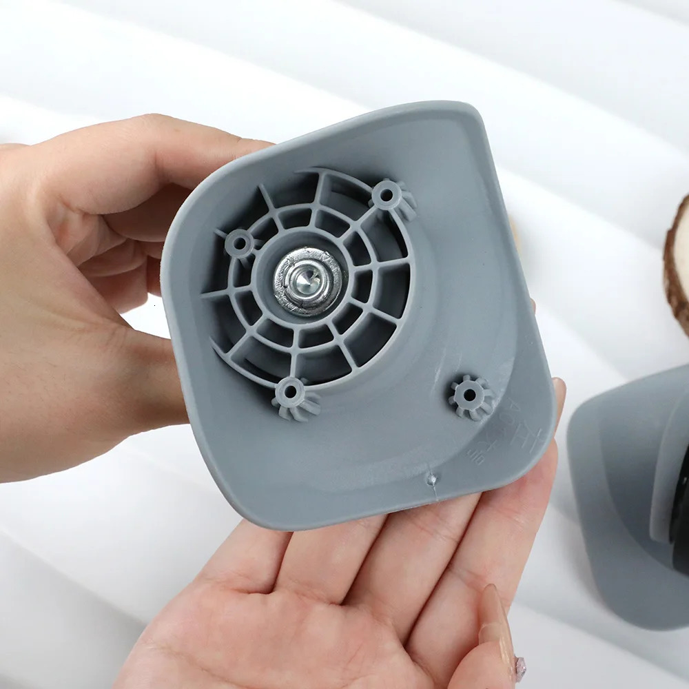 1 Pair Replacement Luggage Wheels For Suitcases Silent Luggage Spinner Caster A08 Rubber Wheels High Quality Trolley Accessories 251031